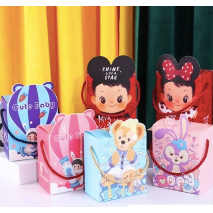 

❤LOLA❤ GOODIE BAG KARAKTER | Goodie Bag Ulang Tahun Anak Motif Kartun Tas Bingkisan Hadiah Hampers Ulang Tahun Anak Kotak Souvenir Kantong Tentengan Bingkisan
