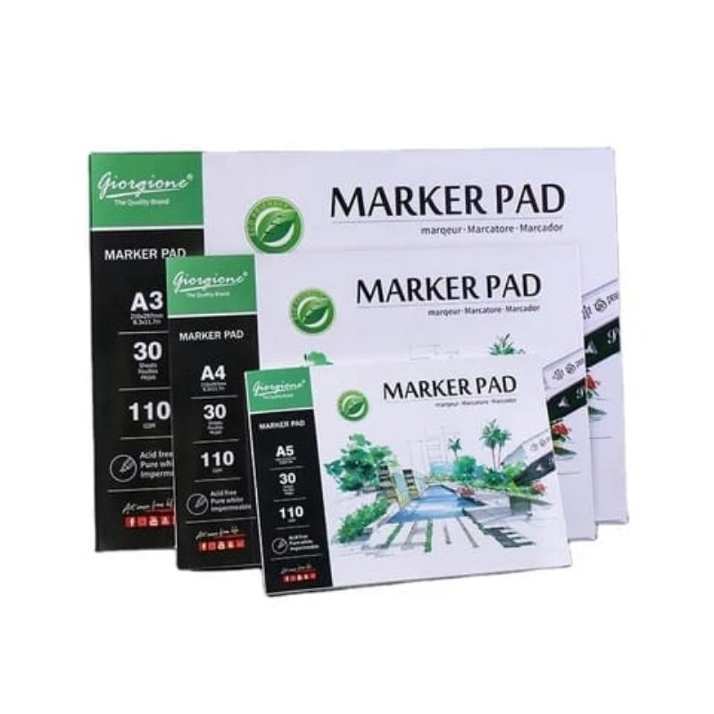 

Giorgione Drawing Paper Marker Paper Pad A5/A4 Isi 30 Lembar
