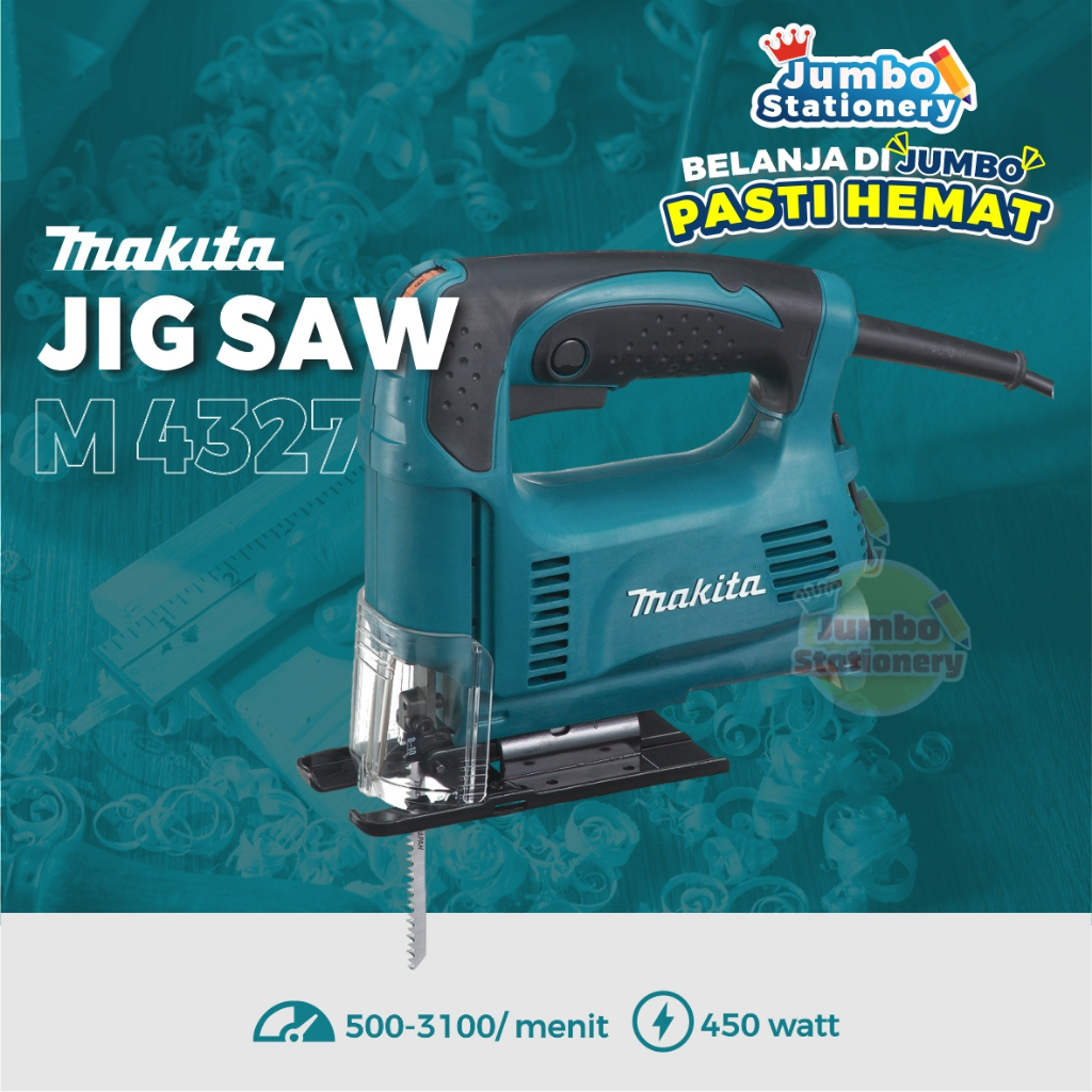 MAKITA Gergaji Mesin Kayu & Besi Jigsaw 4327M Original