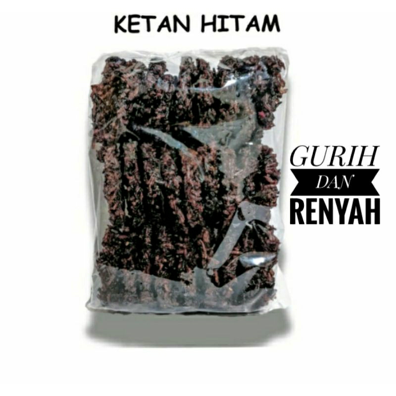 

RENGGINANG MENTAH KETAN HITAM ASLI / 24 BIJI / GURIH DAN RENYAH