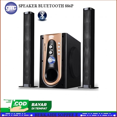 Speaker Aktif Bluetooth GMC 886P 2in1 Multimedia Radio Super Bass Original
