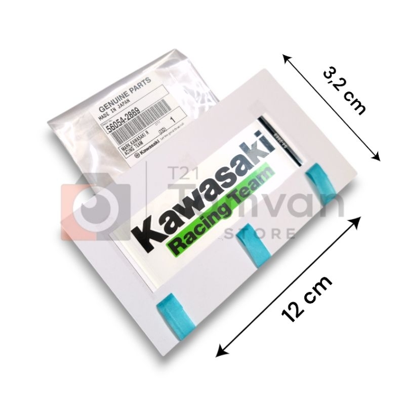 WSBK STICKER EMBLEM KAWASAKI RACING TEAM STIKER TANGKI NINJA ZX 10R ZX-10R HIJAU ORIGINAL