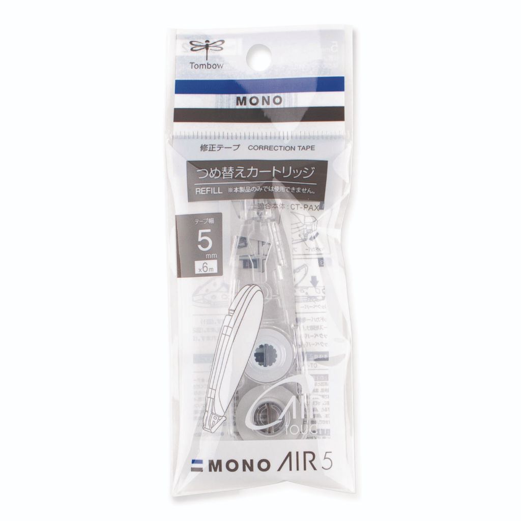 

Tombow Mono Air Pen Type Refill Correction Tape Isi Ulang Pita Koreksi 5mm x 6m CT-PAR5