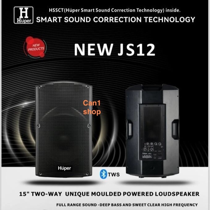 Speaker Aktif 15 Inch HUPER JS12 | JS 12 New 500 Watt Bluetooth Original