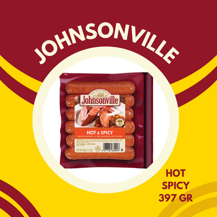 

johnsonville hot & spicy pork sausage 360 gr isi 6
