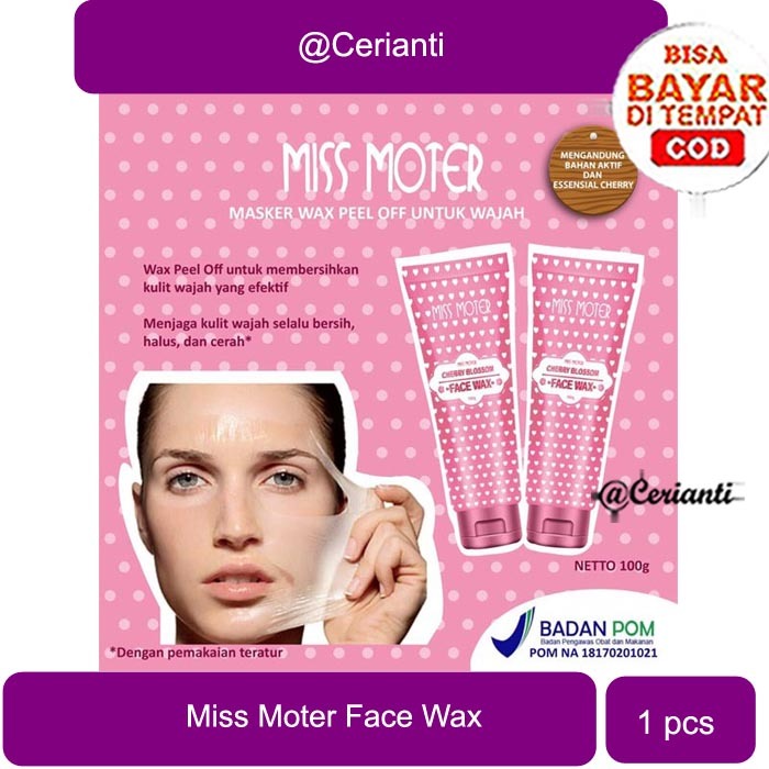 MISS MOTER Cherry Blossom Face wax 100g_Cerianti