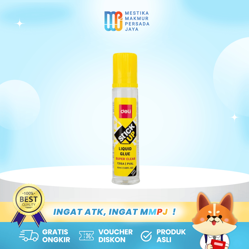 

Deli Lem Kertas Cair Stick Up Liquid Glue - 50 Ml E7316A
