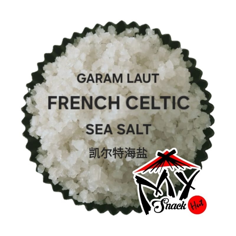 GARAM CELTIC KASAR 50GR COARSE SEA SALT CRYSTAL KRISTAL GREY FRENCH SEL GRIS GUERANDE PERANCIS 凯尔特海盐