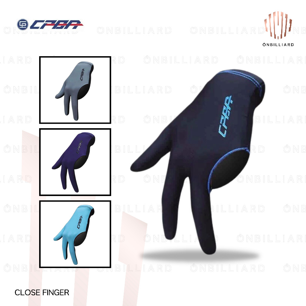 CPBA Pro Gloves Close Finger Sarung Tangan Billiard Biliar Biliyar