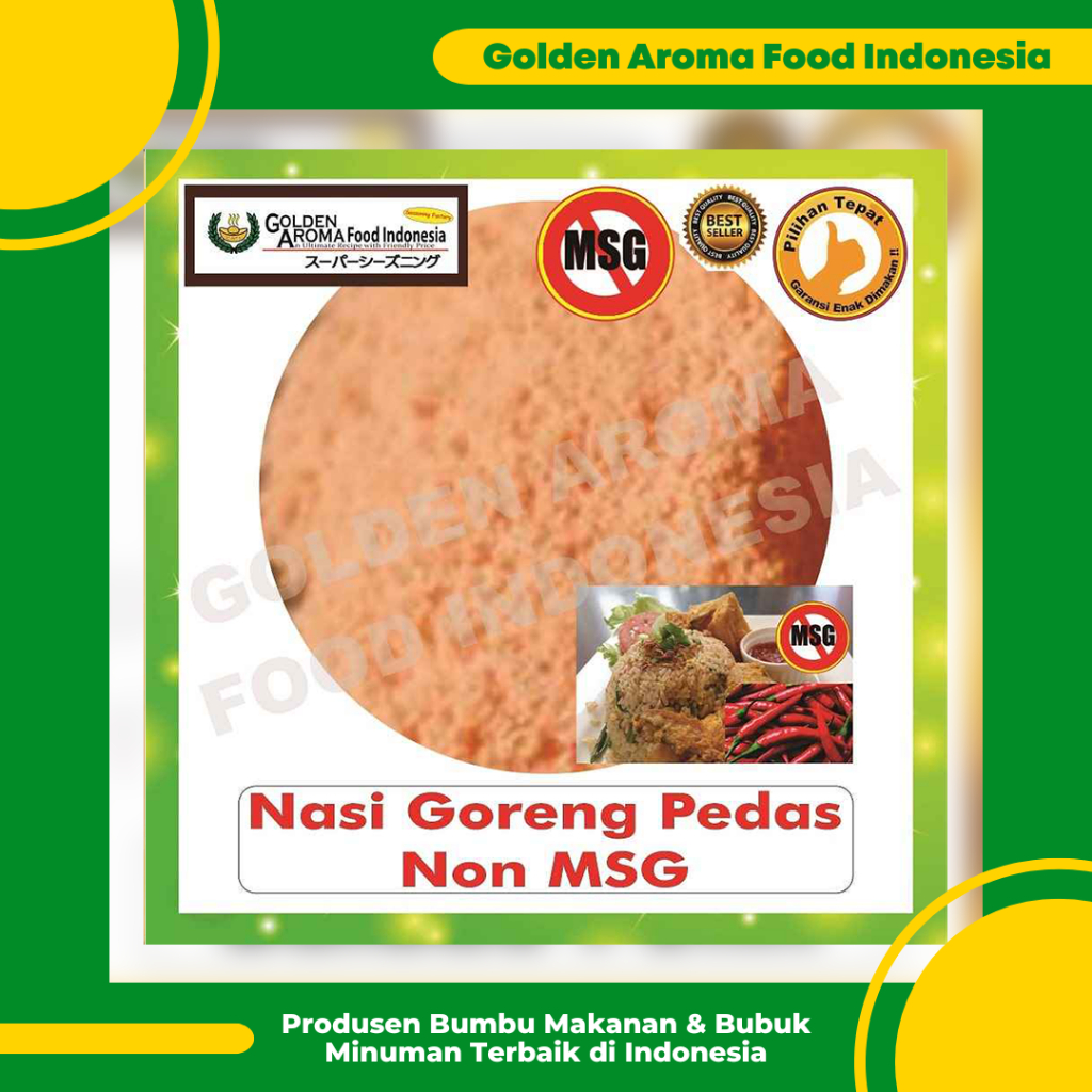 

Bumbu Tabur Rasa Nasi Goreng Pedas Non MSG 1 Kg Jual Bubuk Tabur Spicy Fried Rice No MSG Murah GAFI