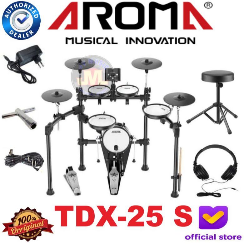Aroma TDX25S Drum Elektrik with All Mesh Head TDX-25S Elektrik Drum TDX-25 S