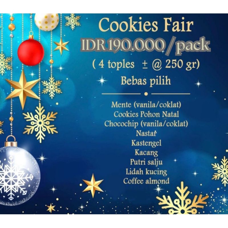 

cookies kue kering natal dan tahun baru