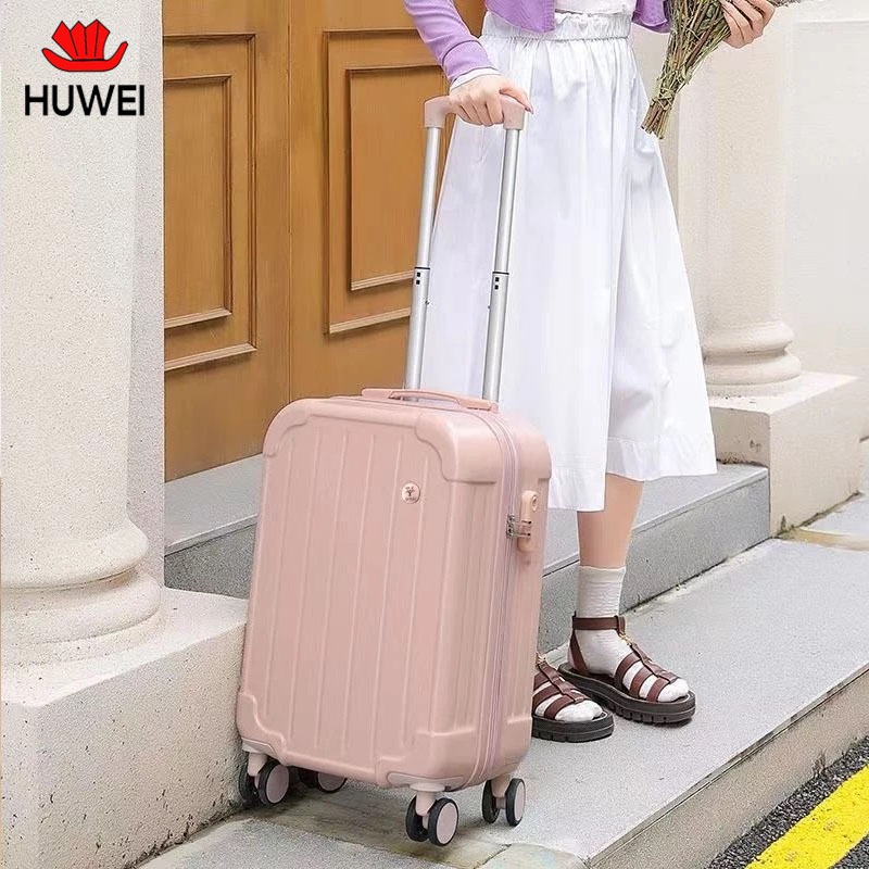 【HUWEI】A246 KAPASITAS BESAR 20/22/24 INCH PRESIDENT MINI TAS PERJALANAN ABS IMPORT