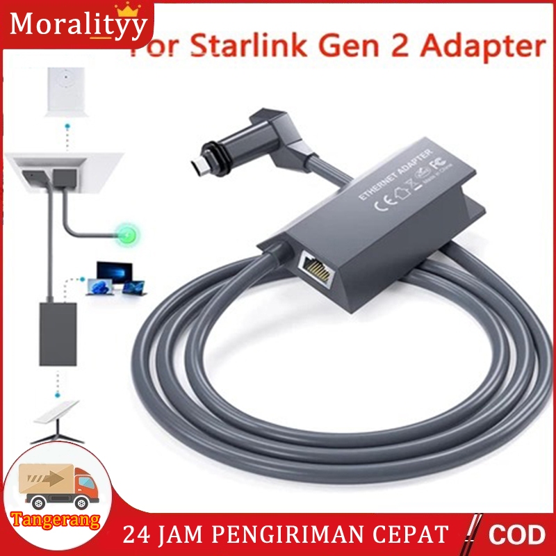 Adapter Lan Starlink V2/Gen 2 STARLINK ETHERNET ADAPTER / LAN / RJ45 Starlink Internet Satelit