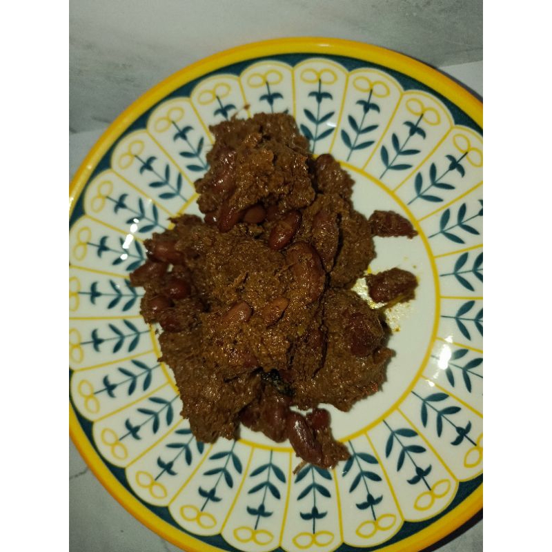 

rendang daging kacang merah Padang Pariaman Minang asli