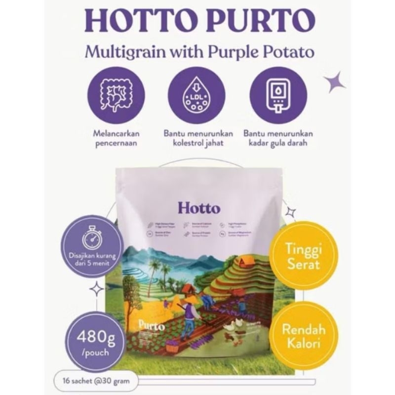 

Hotto Putro Multigrain With Pulple- 1 Pouch