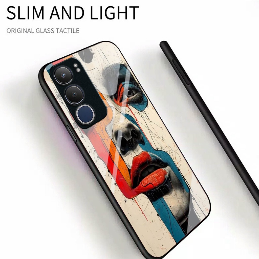 Softcase Glass Vivo y19s case glossy Vivo y19s Case Vivo y19s case Vivo y19s kesing Vivo y19s softca