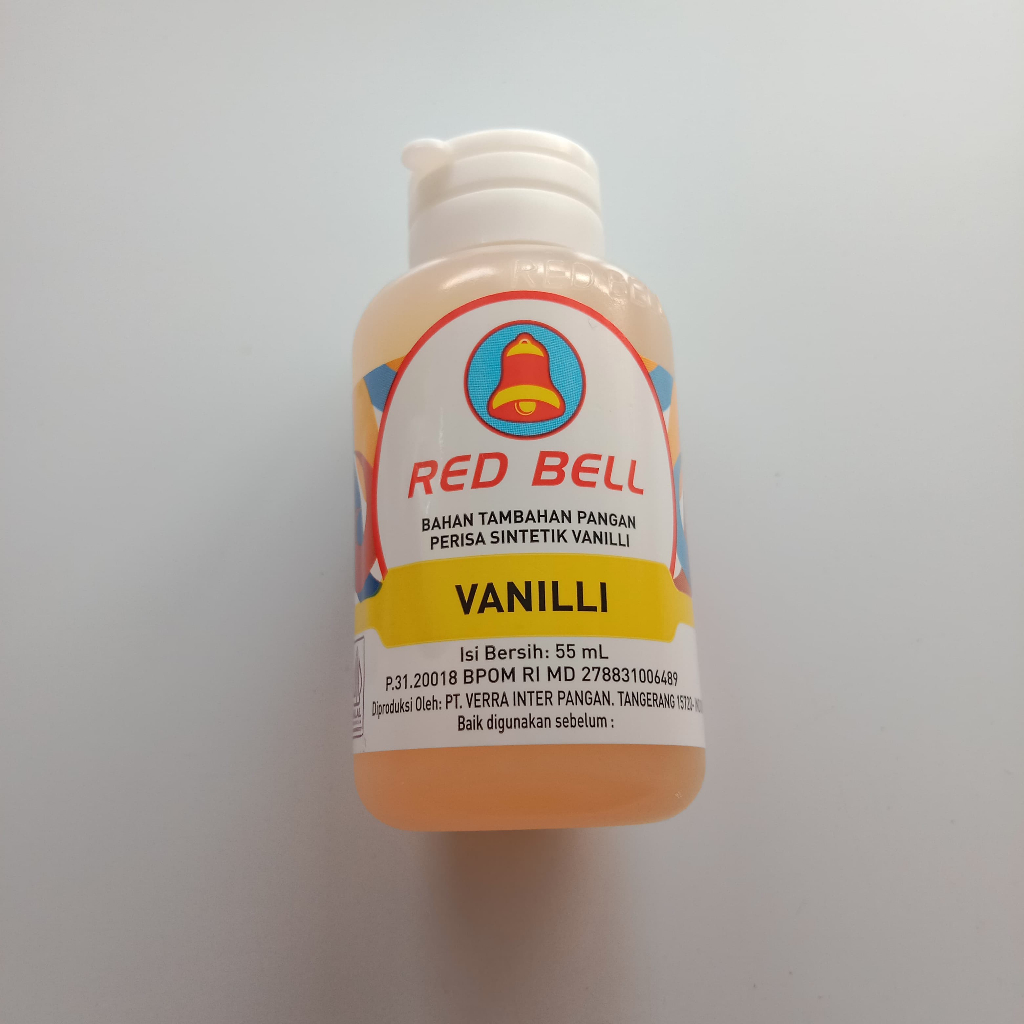 

(1 BOTOL) Essence Red Bell Vanilli Perisa Botol Isi Bersih: 55 mL