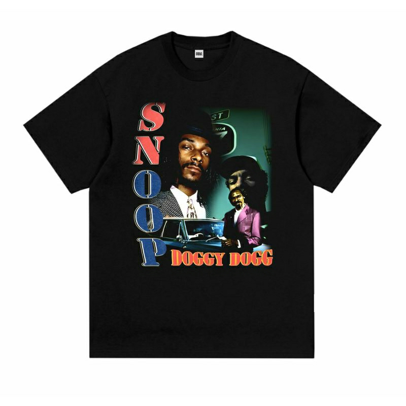 SNOOP DOGG KAOS VINTAGE TSHIRT KAOS OBLONG LENGAN PENDEK VINTAGE BAHAN TEBAL 24S