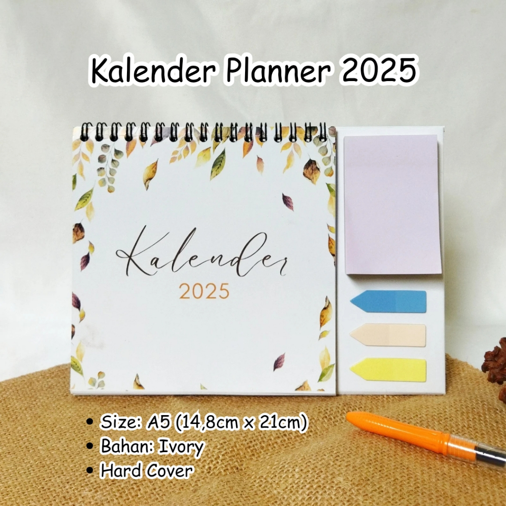 

Kalender Meja 2025 Aestethic Calendar Planner Hijriah Masehi Lengkap Almanak Harian Kantor