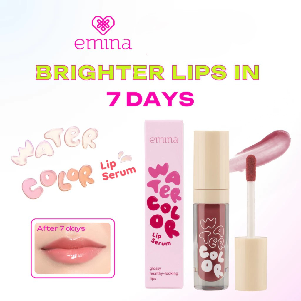 [PASTI ORI] Emina Water Color Lip Serum #01 Dawn