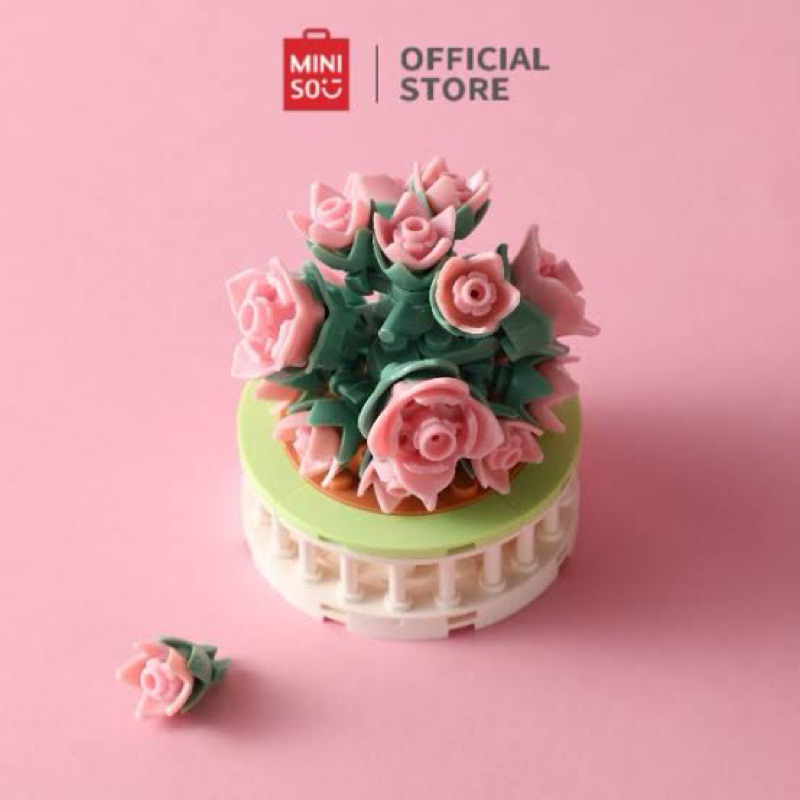 Miniso Flower Language Series Building Blocks / Miniso Lego Bunga