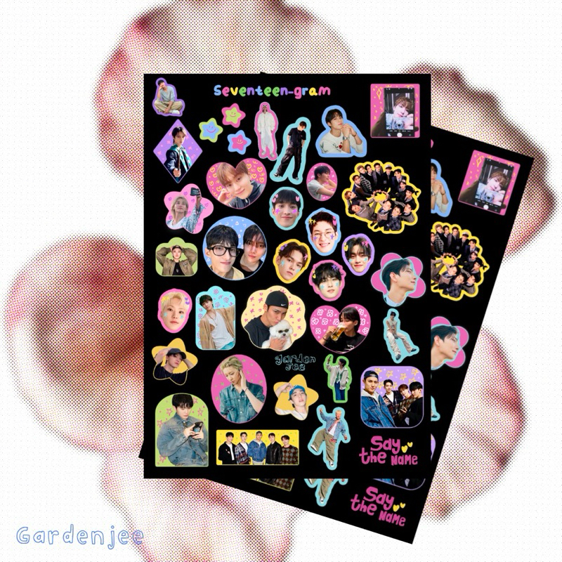 

SEVENTEEN Black Mix Glitter Sticker