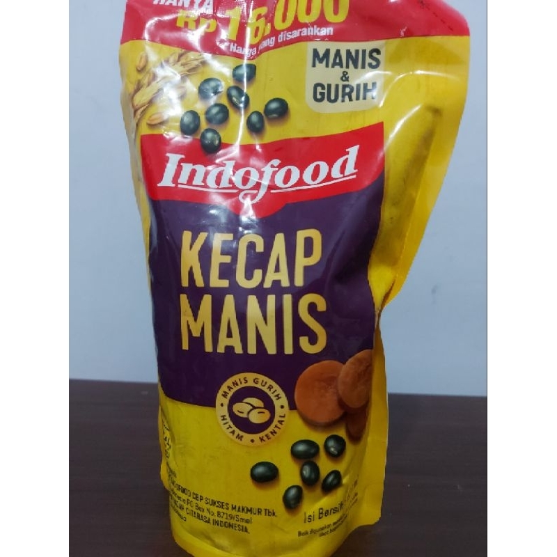 

Indofood Kecap Manis & Gurih Hitam Kental Refill 520ml