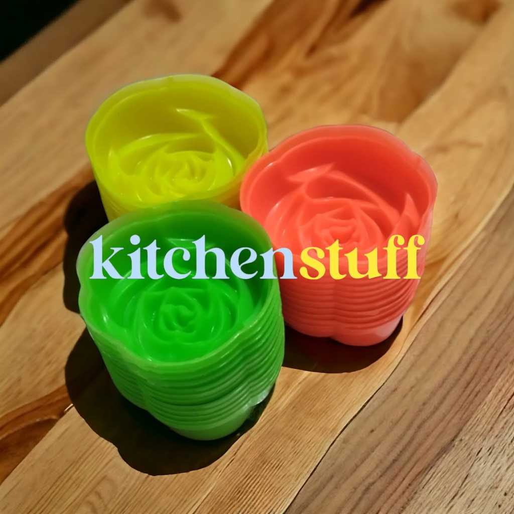 Cetakan putu ayu mawar jumbo / Cetakan putu ayu motiv mawar isi 36pcs