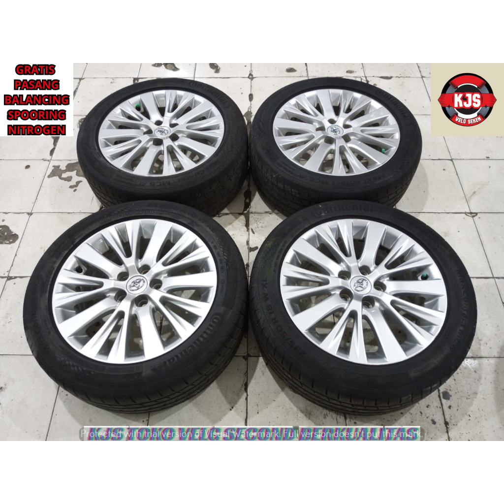 VELG OEM SECOND COPOTAN ALPHARD ORIGINAL RING 18 LEBAR 7.5 RATA LOBANG PCD 5X114,3 OFFSET 45 WARNA S