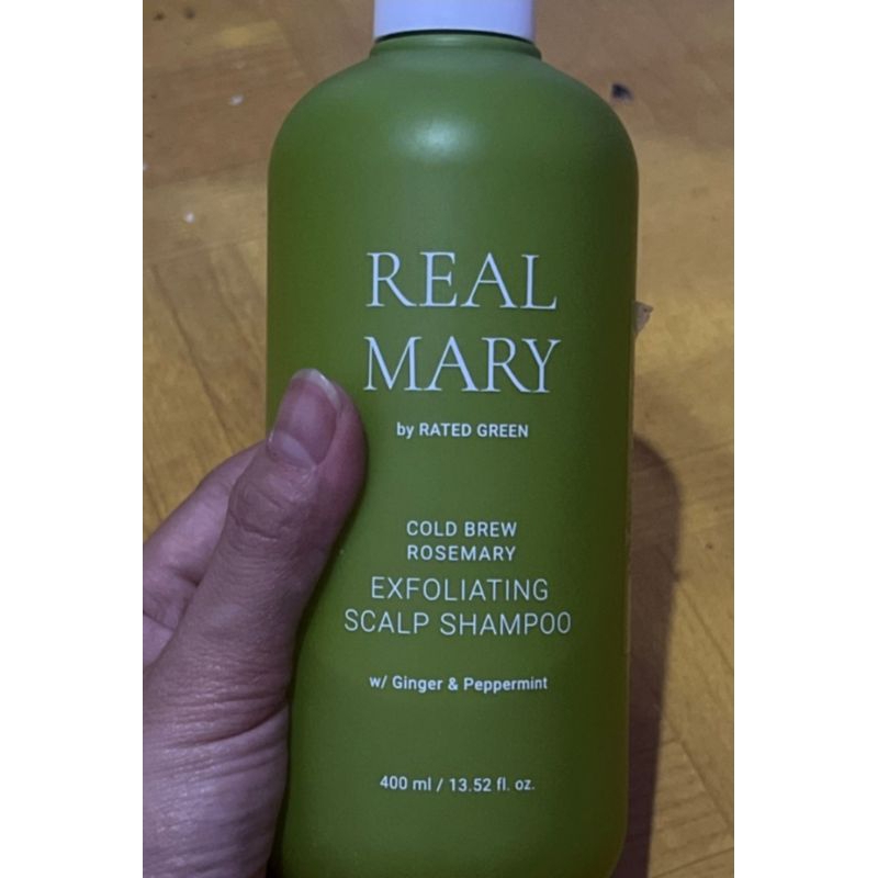 Rated green real Mary exfoliating scalp shampoo