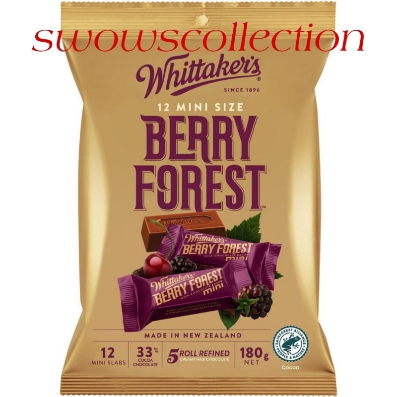

WHITTAKER'S WHITTAKERS WHITTAKER MINI CHOCOLATE BERRY FOREST COKLAT COKELAT