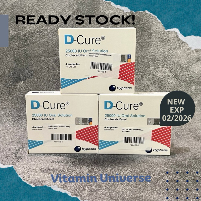 D-Cure 25000iu | Dcure | D Cure | exp 2026+ | Ready Stock