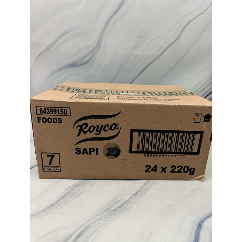 

Royco Kaldu Sapi 220gr x 24pcs / 2 Lusin (1 Dus / 1 Kotak / 1 Box / 1 Karton)