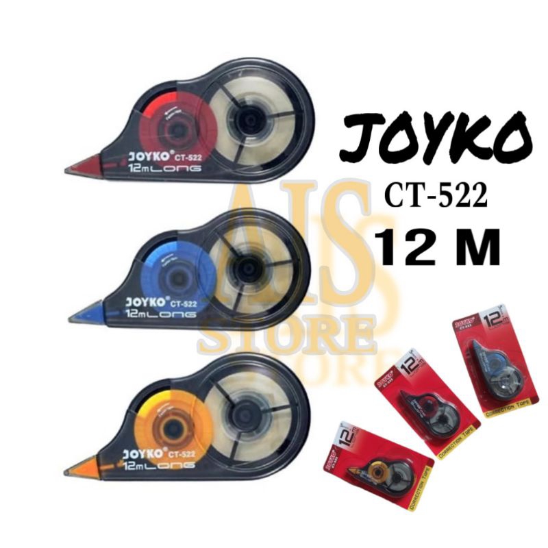 

TIP EX CORRECTION TAPE JOYKO CT-522 ~ 12 M x 5 mm