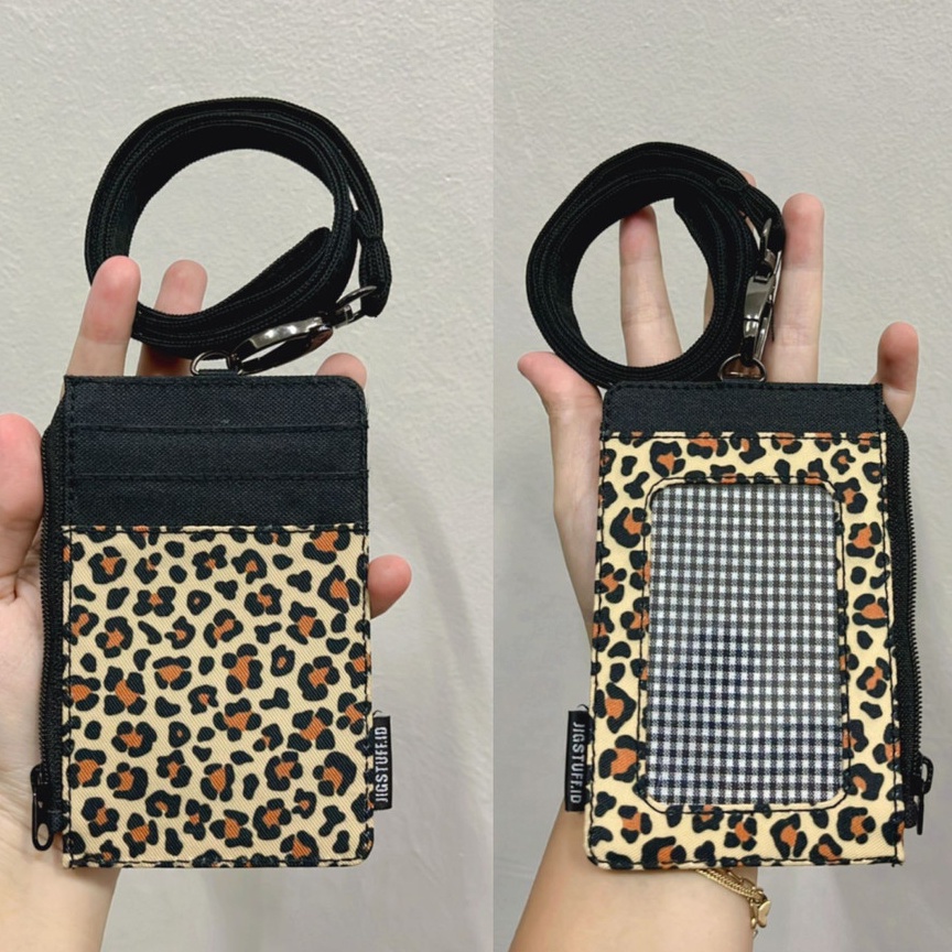 

Best Seller ID card holder dan tali hanging wallet name tag kartu lanyard zipper