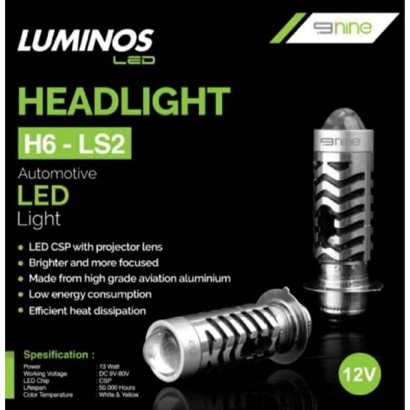 Lampu utama led luminos LS2 dual color dua warna h6 socket H6 matic bebek ac dc super terang