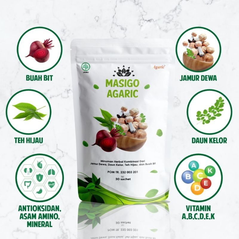 

masigo agaric original 100% obat herbal diabetes asli halal bpom