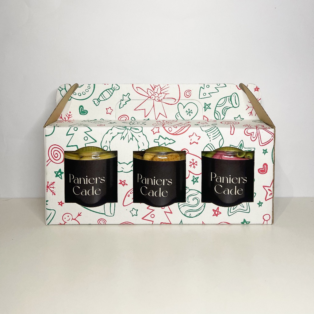 

PANIERS CADE ISI 3 CHRISTMAS GIFT PUTRI SALJU / KASTANGEL / TWISTER WARNA