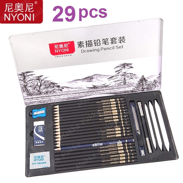 

Grosir Terupdate Drawing Pencil Gambar Set 29pcs Metal Tin Box Pensil Gambar Lukis Sketsa Lengkap Paket