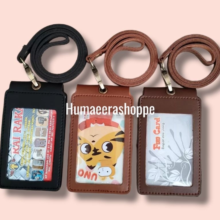

Serba Update ID card holder gantungan id card gantungan id card kulit leather