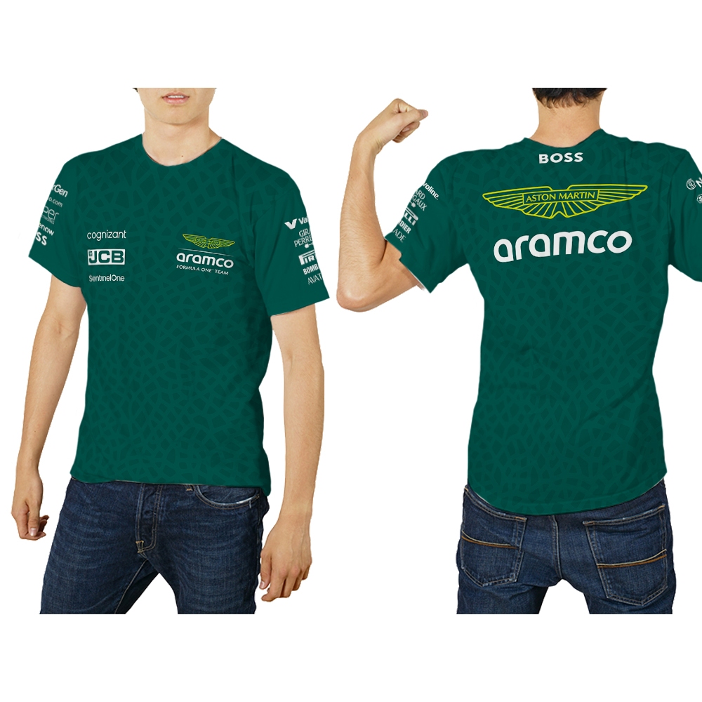 Kaos Aston Martin Tim F1 Racing Series Dewasa Jersey Printing sublime - The luminos store -