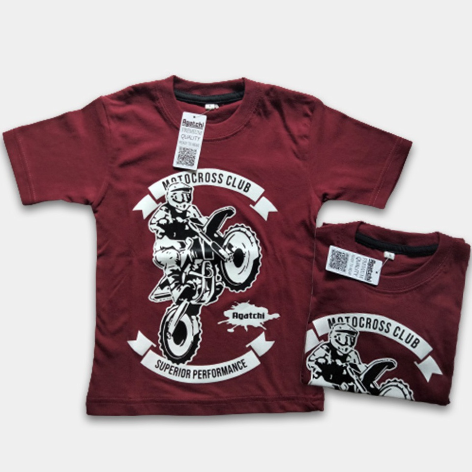 Pasti Populer Baju Anak  Kaos Anak Distro Agatchi  Motocross  Motor Cross  Trail
