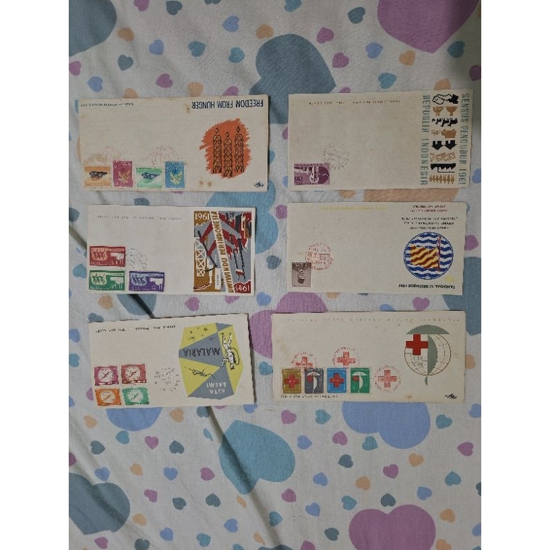 

perangko kuno SHP mix lima isi 6 amplop