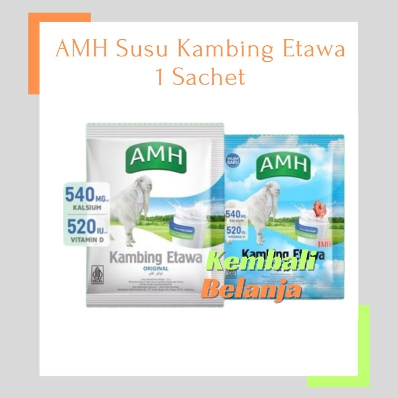 

AMH Susu Kambing Etawa 1 Sachet/ Susu Kambing Etawa Original Dan Susu Kambing Etawa Rasa Jahe/ Susu Kambing Etawa Enak/ Susu Kambing Etawa Praktis/ Susu Kambing Etawa Murah