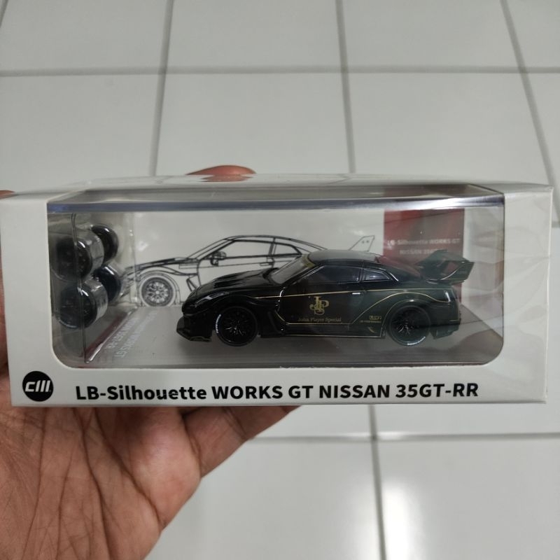 CM Model 1/64 LBWK Nissan GT-R R35 JPS John Player Special