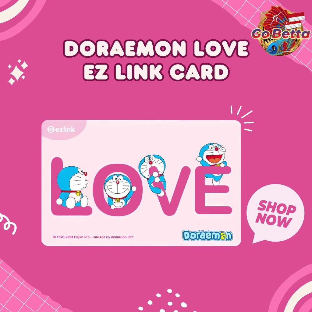 🇮🇩 Doraemon SimplyGo EZ-Link Card MRT Bus Ez Link Cards Doraemon Love SimplyGo Ezlink MRT Ez link Ca