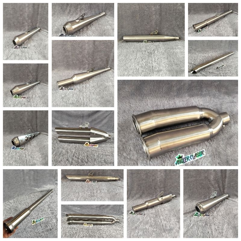 Knalpot Bobber Choper Caferacer bratstyle Bratcafe tracker scrambler motor custom japstyle