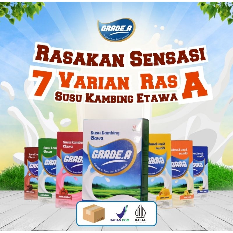 

susu kambing etawa grade a 7 varian rasa 200gram