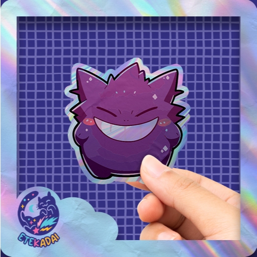 

Stiker Hologram Pokemon Gengar 04